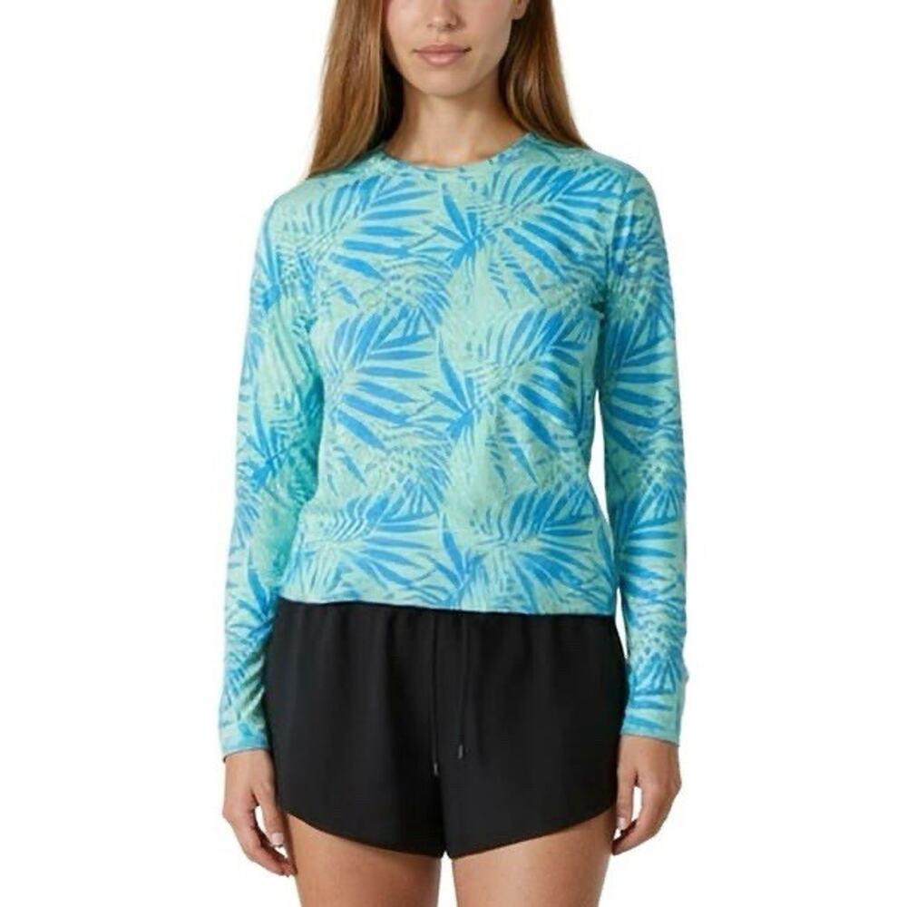 Salt Life Women's Long Sleeve Regular Fit Lightweight Crew Neck UV Logo Tee